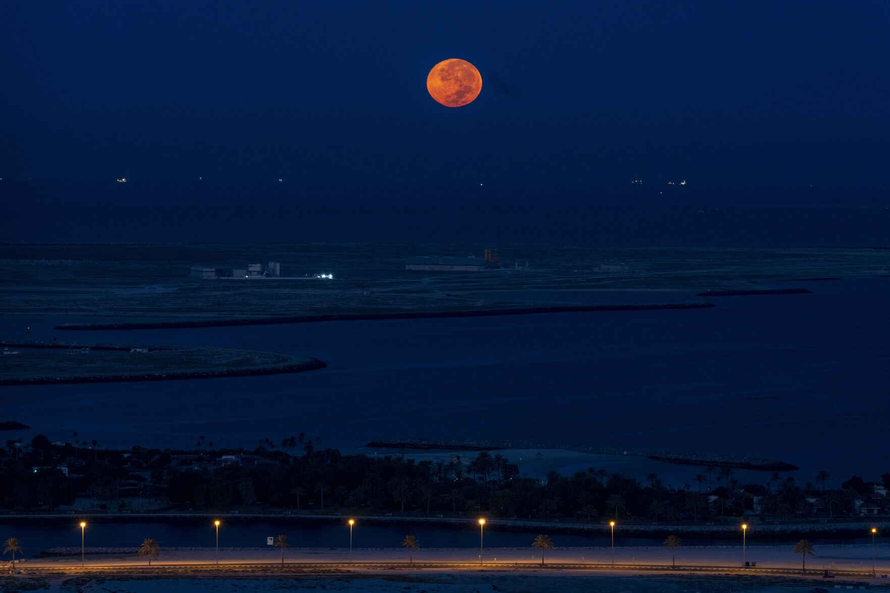 APTOPIX Emirates Supermoon